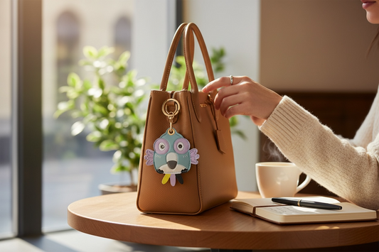 Cute Leather Keychain Holder Case for Apple Air Tag