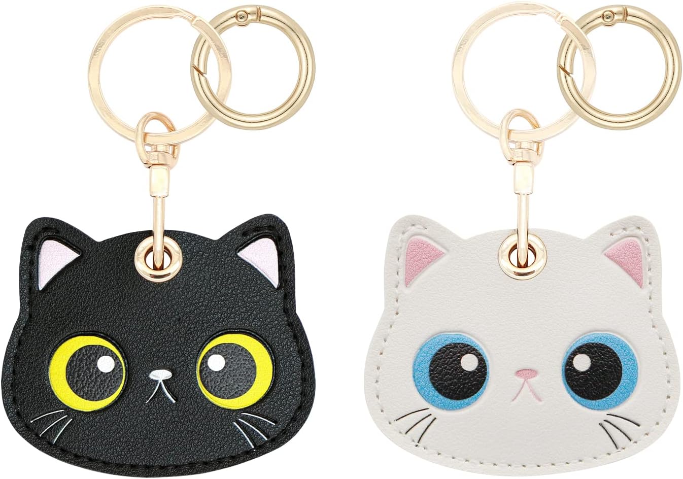 Cute Leather Keychain Holder Case for Apple Air Tag