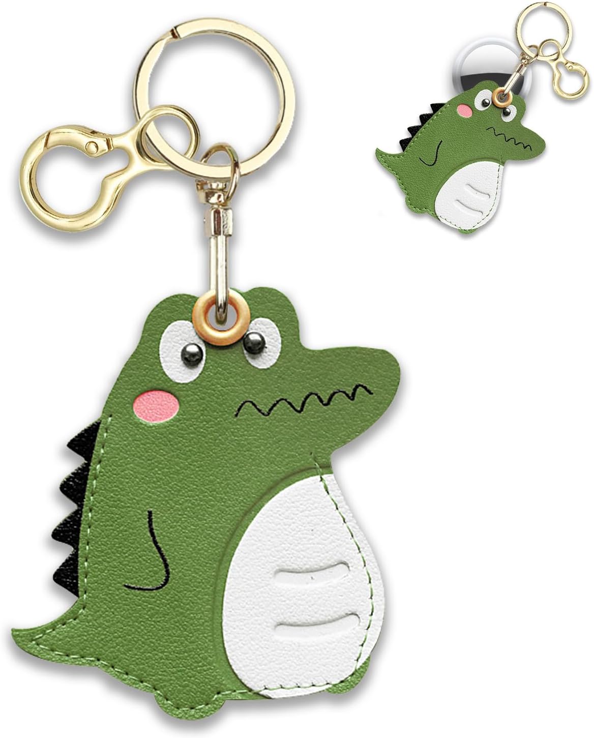 Cute Leather Keychain Holder Case for Apple Air Tag